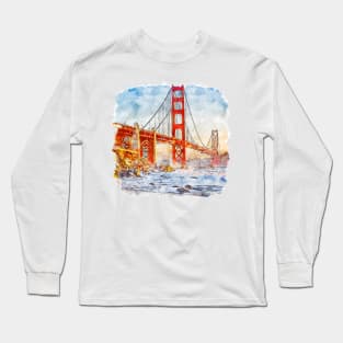 Golden gate bridge San Francisco Long Sleeve T-Shirt